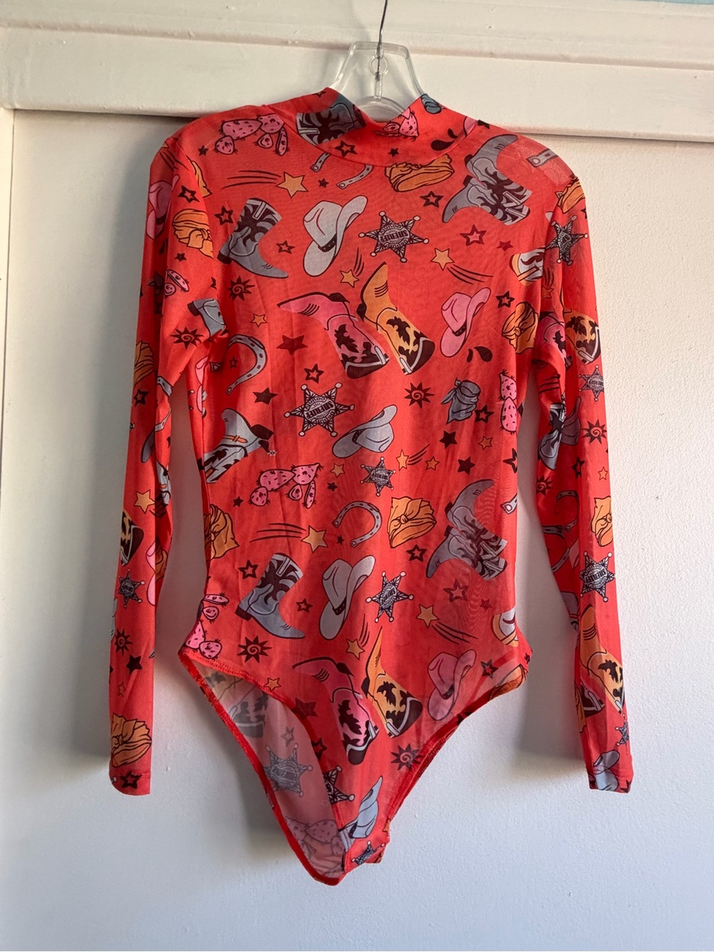 Cowboy Print One-Piece Bodysuit